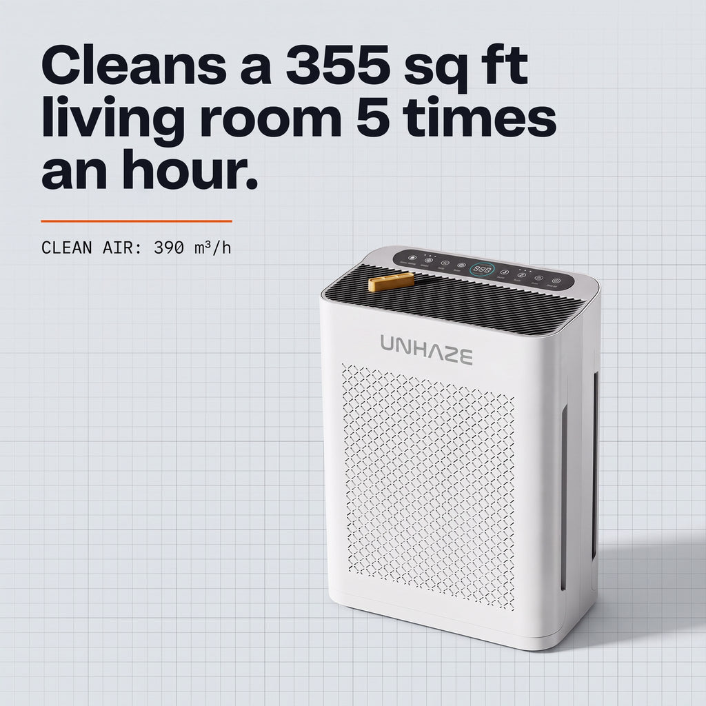 Unhaze S5 air purifier, studio view